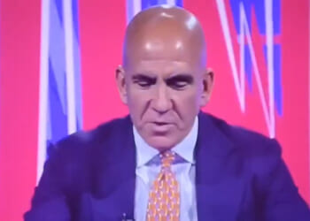 Shocking moment Paolo Di Canio repeatedly bangs his head against desk live on TV during football debate