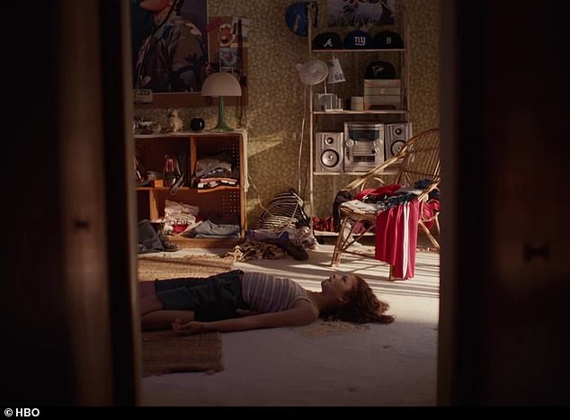 Rue's overdose is shown, with the disturbing scenes depicting Zendaya's character being found unconscious in a pool of her own vomit by her younger sister