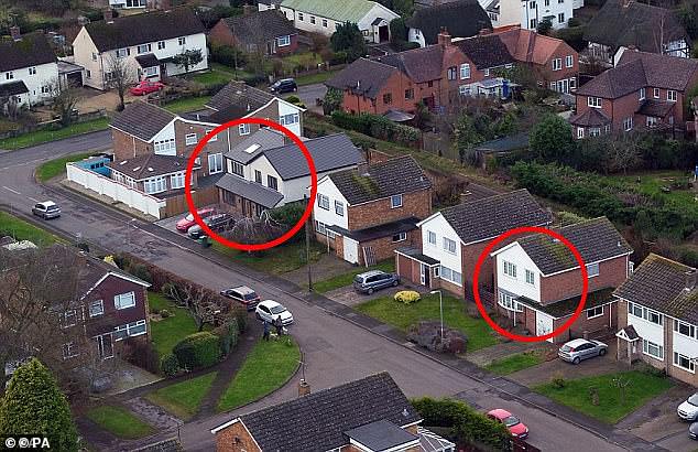Mr Farquhar's house on the left next to Ms Moore-Martin's (right) in Maids Moreton