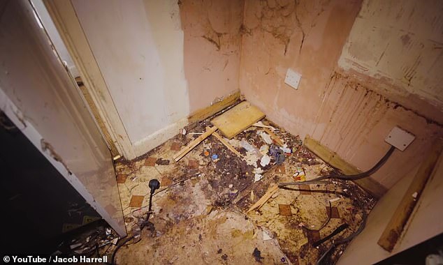 When they first got into the property the couple said 'nearly everything was wet' and it was clear that water had been 'getting in for a while'