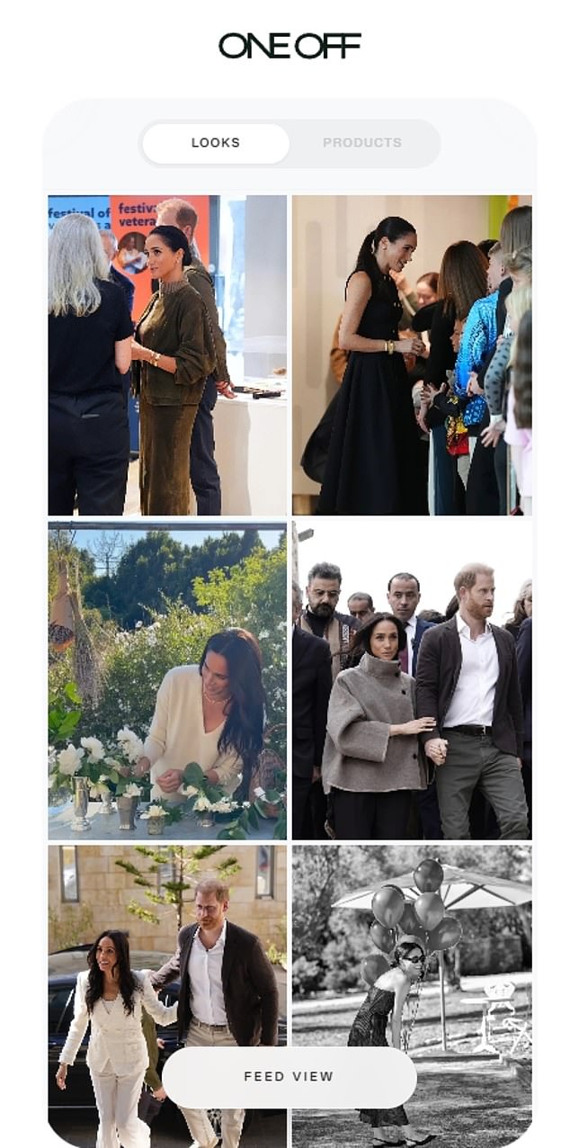 Stars who are verified, such as Meghan, can earn affiliate revenue every time a fan purchases an item via OneOff