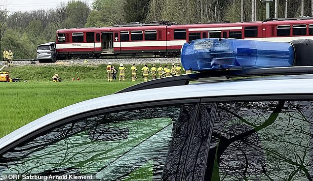 First responders are thought to have freed Manninger from his vehicle before paramedics arrived at the scene