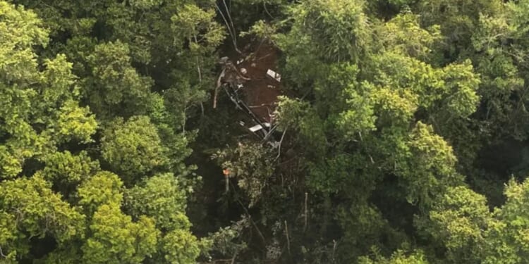 Helicopter crashes into forest in Borneo killing 8 after losing contact with air traffic control minutes after take-off