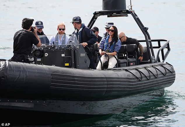 The couple received a police escort