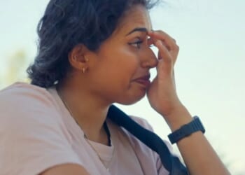 Watch the heartbreaking moment Race Across the World star sobs as she recalls guilt over her dad’s COVID death