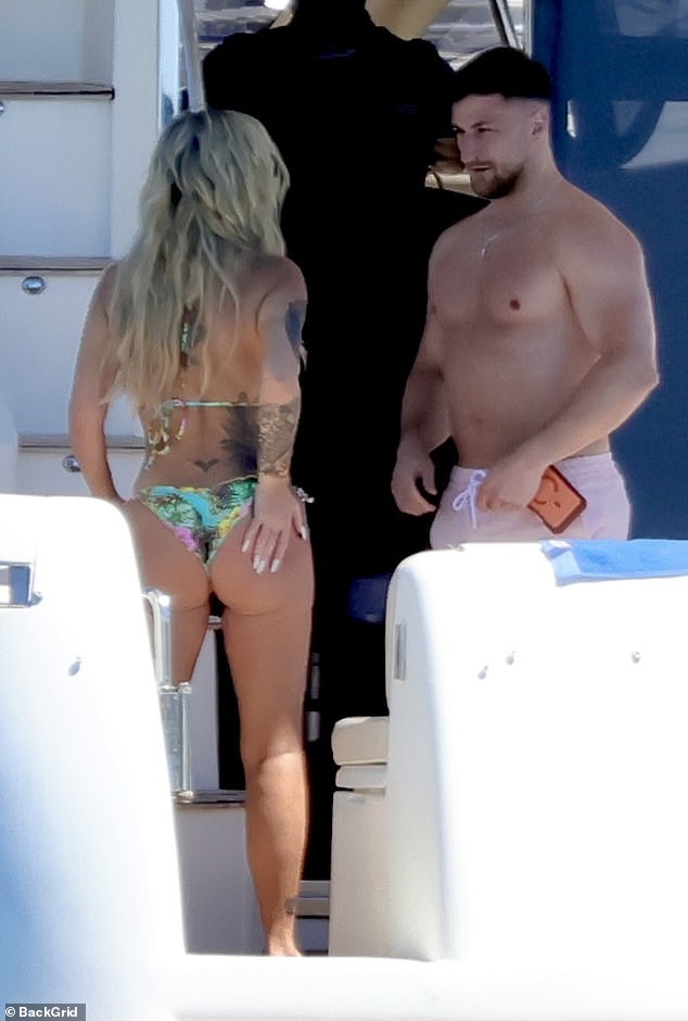 Hunky Paolo went shirtless as they were spotted packing on the PDA after admitting the hospital dash had left her fearing for her life