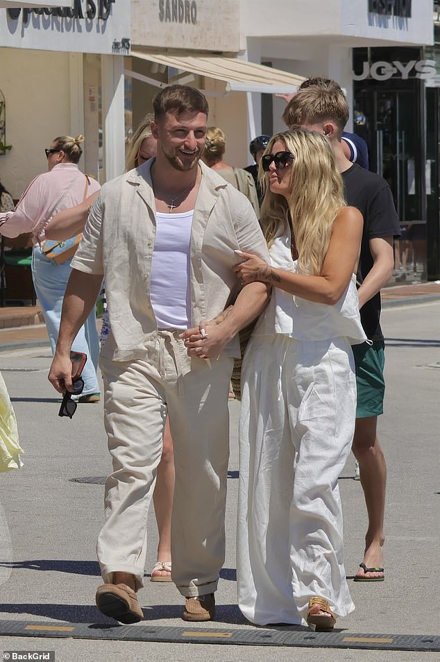 Later the family enjoyed a stroll along along through swanky Marbella