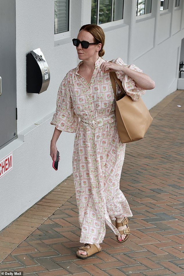 Gemma O'Neill organised the Her Best Life retreat in Sydney and was pictured arriving this afternoon