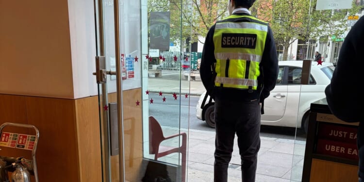 Another high street coffee chain hires BOUNCERS to guard their food & drink amid shoplifting epidemic