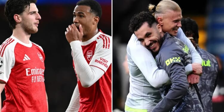 Arsenal's chances of winning title if they lose to Man City revealed by supercomputer as all three results predicted