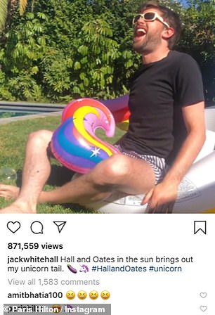 Soon after Paris followed him on Instagram and dropped a series of flirtatious messages under his pictures