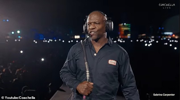 Weekend one saw other cameos such as Sam Elliott, Samuel L. Jackson, Will Ferrell and Susan Sarandon; Crews seen above on Friday