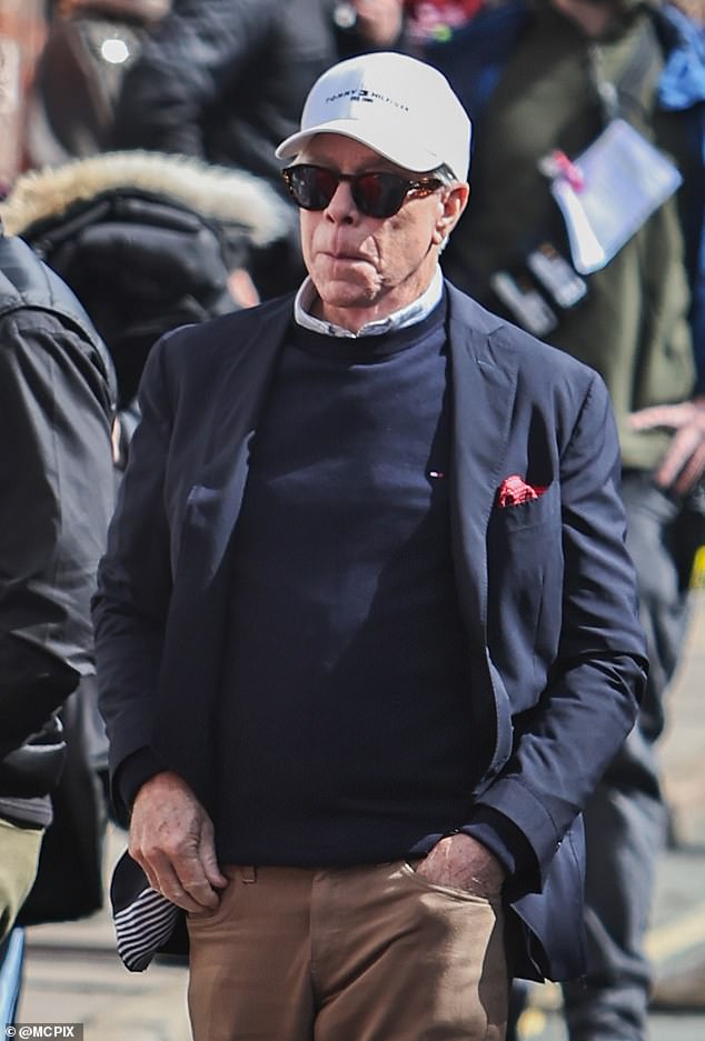 Designer Tommy, 75, was also seen on set to help direct the video