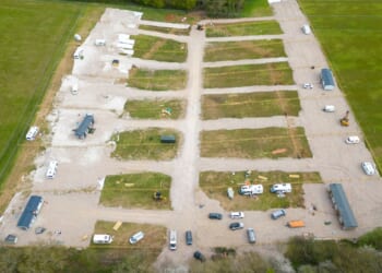 Travellers with bulldozers who took over beauty spot in 'Wild West' chaos say THEY'RE the real victims