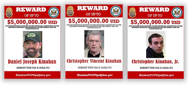The Kinahan family were 'sanctioned' by the US Treasury Department's Office of Foreign Assets Control in 2022, which placed $5million (£3.7million) bounties on their heads