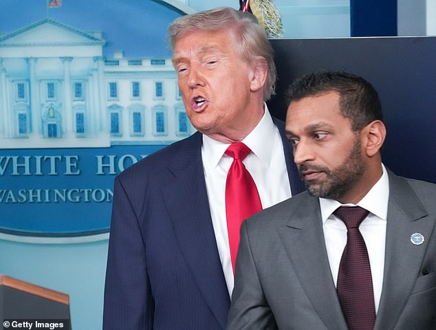 Patel allegedly had a nervous breakdown after mistakenly believing he had been fired by the Trump administration due to a technical issue that left him locked out of a computer