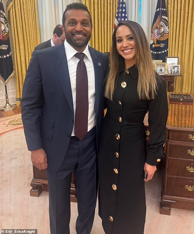 Patel's advisor Erica Knight released a statement on X stating that Patel has only taken off a 'grand total of 17 days' and has worked more than his predecessors