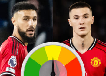 Mazraoui impressed in EIGHTH different position as Sesko struggles in individualistic front four