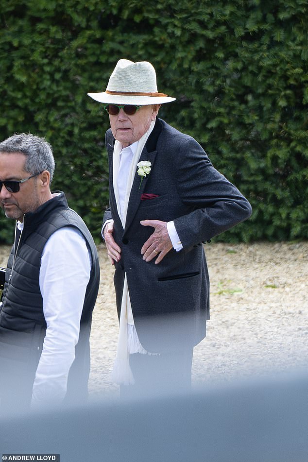 Jack Whitehall's 86-year-old father Michael was also seen arriving at the manor