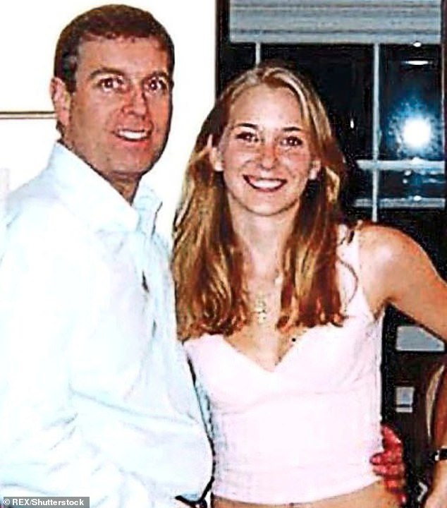 Then-Prince Andrew was pictured with Virginia Roberts, aged 17 at the time, at Ghislaine Maxwell's London townhouse in 2001