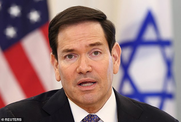 Secretary of State Marco Rubio, pictured above on April 14, reportedly said he believed Trump's strong language might bring Iranians to the negotiating table