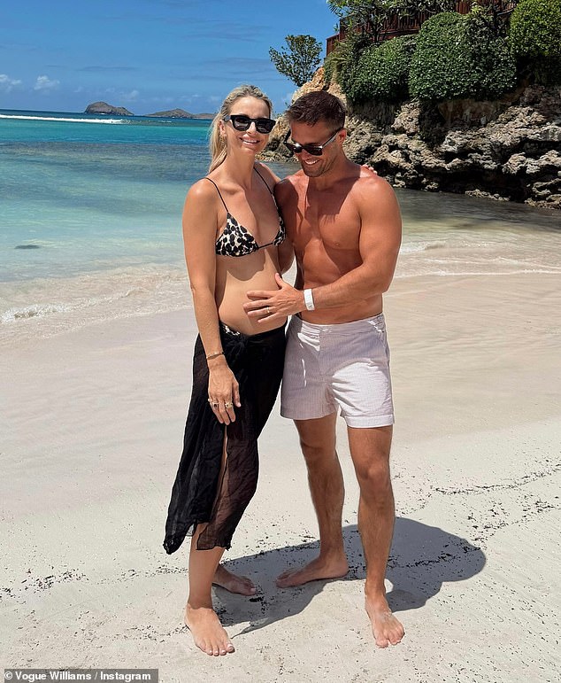 The presenter and her husband Spencer Matthews shared the happy news on Thursday that they are set to welcome another child to their family