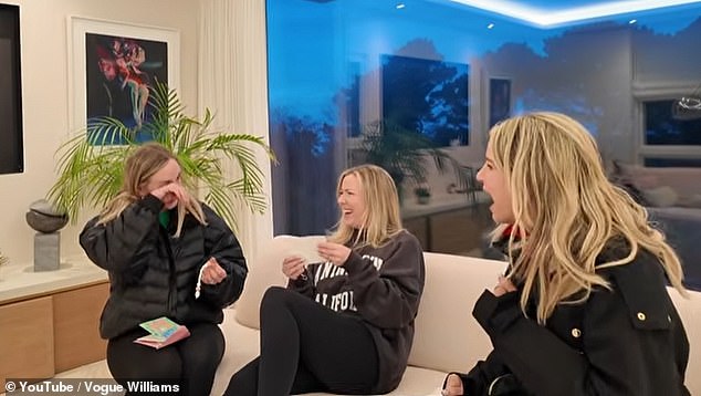 The star said that while she Spencer were excited, the heartbreaking loss meant she felt 'nervous' throughout her fourth pregnancy; Pictured telling friends she is pregnant