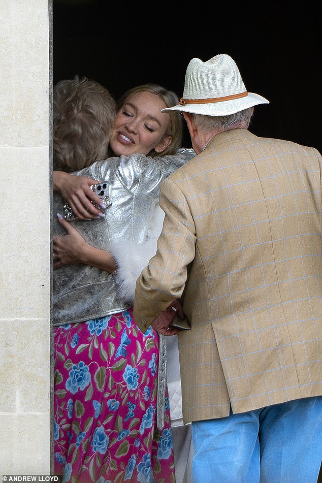 The bride looked stunning after her night of celebrations, which reportedly continued until the early hours