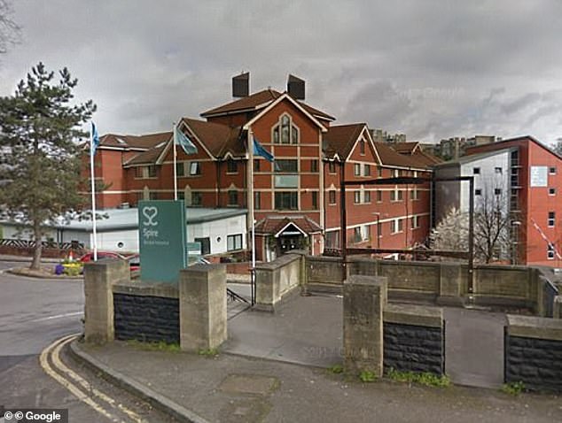 Bristol's Spire Hospital (pictured) has not disclosed how many payouts it has had to make