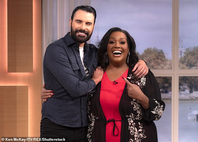 Eight shortlisted stars are set to go head-to-head as they have been summoned to a top-secret location in London to battle it out in full-scale dress rehearsals with a judging panel and live band (pictured Rylan Clark and Alison Hammond)