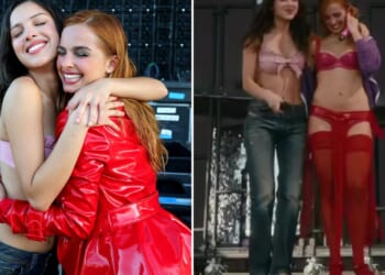 Addison Rae brings out Olivia Rodrigo at Coachella weekend 2 to perform new single Drop Dead
