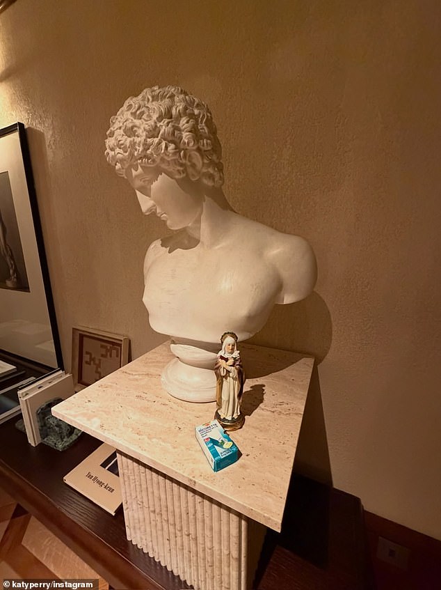Another image featured a marble bust