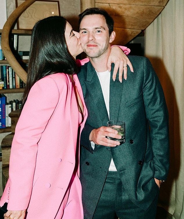 Olive has a whole host of celebrity friends, with her Instagram showing snaps with the likes of actor Nicholas Hoult (pictured)