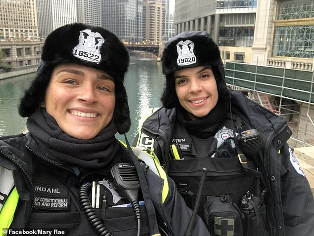 An autopsy found that the fatal shot pierced Rivera's skin and traveled through both her lungs, wedging itself in her ribs. She is pictured left