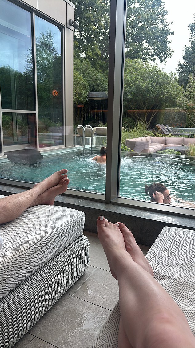 Hayley says the hotel has the best spa she's ever been to