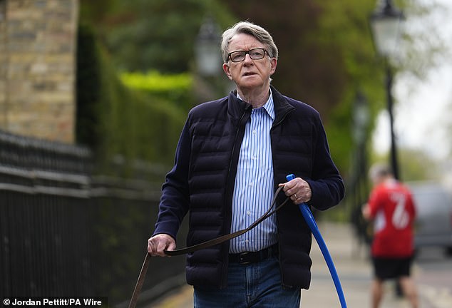 Lord Mandelson was sacked last year, just nine months into the Washington DC posting, after further details of his ties to paedophile financier Jeffrey Epstein emerged