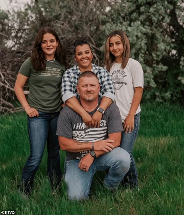 Lamb said she just wanted to get home to her family (pictured)