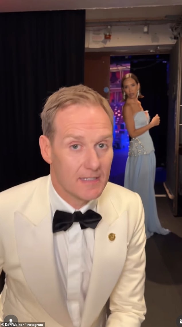 Dan said: 'Myleene has been put in a really tricky position for presenting. She's about to go on stage in front of thousands of people and her co-presenter has completely deserted her'