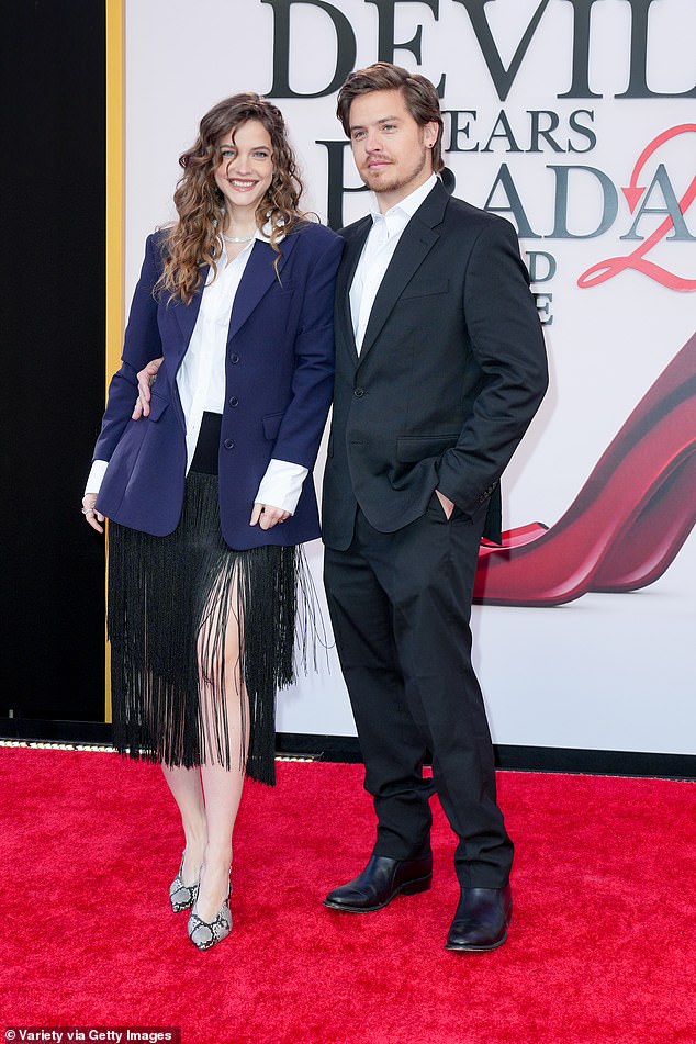 The couple cozied up together as they paused for a brief photo session upon arriving to the Lincoln Center where the festivities took place