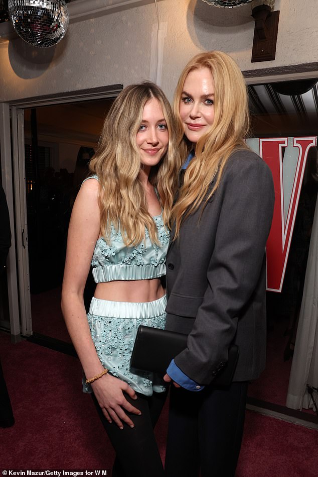 In her March cover story for Elle Australia, Sunday revealed that she was bitten by the modeling bug after accompanying Kidman to photo shoots as a child; pictured together in January 2025 in LA