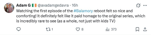 In particular, fans praised Julie Wilson Nimmo for her welcome return as the kindly nursery school teacher Miss Hoolie, with one fan even declaring she 'deserved a damehood'