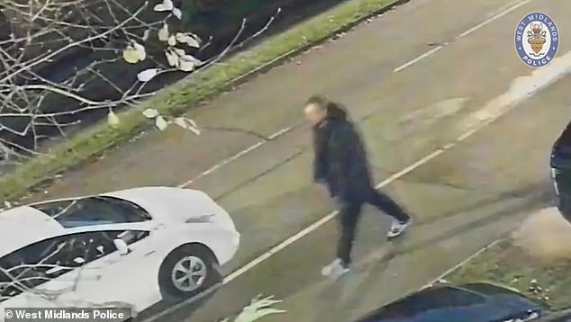 Chilling CCTV showed Ashby following the woman all the way from the bus stop to her home