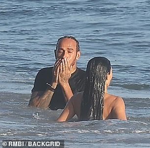 Here the driver rubbed his face