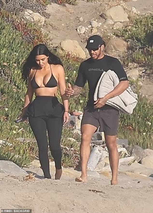 They had no security around them as they headed to the water