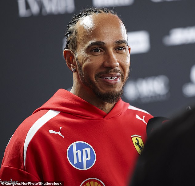 Hamilton of Scuderia Ferrari is seen ahead of the Japanese Grand Prix for the 2026 Formula 1 World Championship on April 13