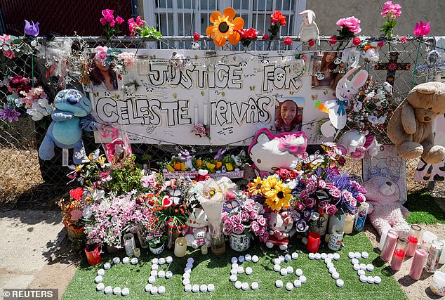 Rivas' family broke their silence with a heartfelt statement on Tuesday, stating, 'We miss her deeply. All we want is Justice for Celeste'; A memorial was constructed in Lake Elsinore, after D4vd's arrest