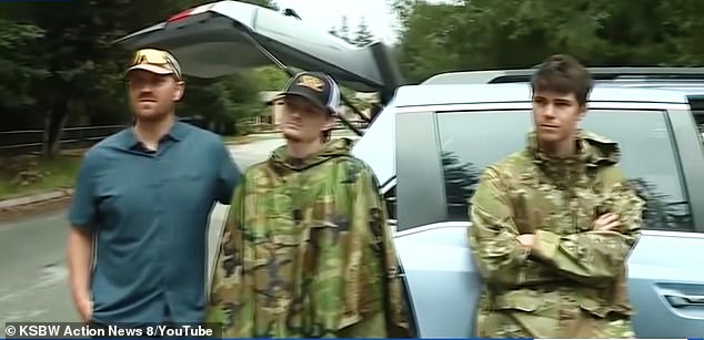 The hikers said they had encountered a person on the trail, who they described as cold and shaking, who claimed to be a friend of Shields