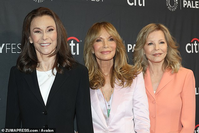 The gargoylish pictures of the three Charlie’s Angels. One doesn’t want to be unkind, but to say (from left) Kate Jackson, 77, Jacyln Smith, 80, and Cheryl Ladd, 74, had ‘had work’ would be the understatement of all time, writes Christa