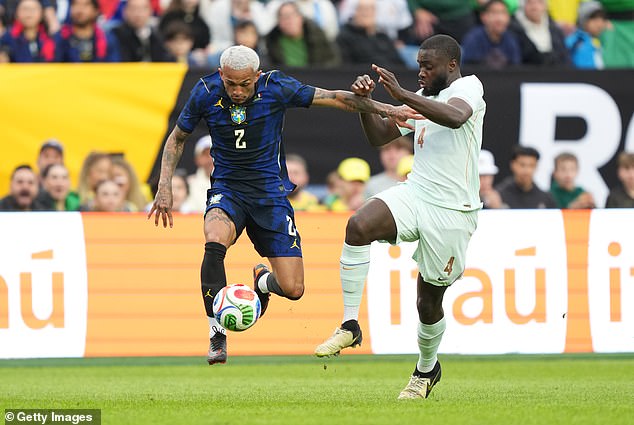 This is Wesley’s first season in European football but the Brazilian (left) looks like he has been there for years