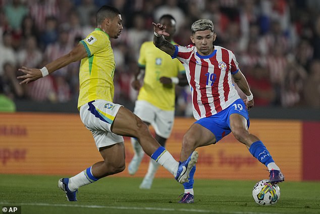 Julio Enciso (right) is recapturing his best form with Strasbourg after falling out of favour at Brighton